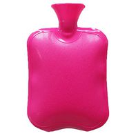 YAKEFJ 2 Liters Premium Classic Rubber Hot Water Bottle, Great for Pain Relief, Hot and Cold Therapy (A-red)
