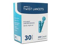 AIMSCO 30 Gauge Twist Lancets - 100 Count