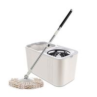 MOP Spinning and Bucket Cleaning Set Wet and Dry Dual Use 180 Degree Spinning Double Drive Household