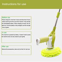 Lanyun Electric Spin Scrubber Cordless Power Scrubber with Extension Handle & 5 Cleaner Brushes for Bathroom Tub Tile Kitchen Floor Grout Pool