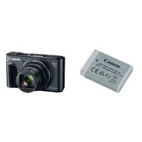 Canon PowerShot SX730 Digital Camera w/40x Optical Zoom & 3 Inch Tilt LCD (Black) with Canon Battery Pack