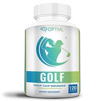 OPTML Golf Performance Supplement, Increased Focus, Reduced Stress, Enhanced Endurance, Improved Muscle Memory, Lower Scores, Less Strokes (120 Capsules)