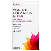 GNC Women's Ultra Mega 50 Plus Multivitamin for Women, 120 Count, Vitamin, Multivitamin