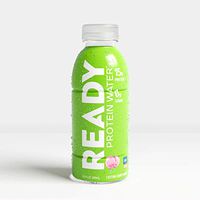 Ready Nutrition Protein Infused Water, 15g Whey Protein Isolate, 0 Sugar, NO Artificial Ingredients, Great for Weight Loss, Cotton Candy Grape (16.9 fl oz Bottle, Pack of 12)