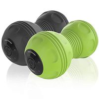 Sedona 4-Speed Vibrating Massage Ball - Electric Rechargeable Portable Peanut Dual Foam Roller For Deep Tissue Recovery Pain Soreness Myofascial Acumobility for Hips Feet Arms Back Neck Waist - Green