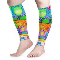GmCslve Mushroom Frogs Calf Compression Sleeve Leg Performance Support Shin Splint Calf Pain Relief