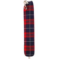 Aroma Home So Long Red Tartan Brushed Cotton 2 Litre Long Hot Water Bottle - High Quality