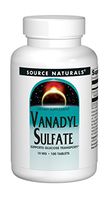 Source Naturals Vanadyl Sulfate 10 mg Supports Glucose Transport - 100 Tablets
