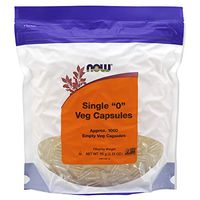 NOW Supplements, Empty Vegetarian Capsules, Single "0", Filled by Weight, Non-GMO Project Verified, 1,000 Veg Capsules
