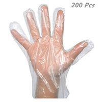 Powder Free Clear Disposable Gloves Garden Restaurant Home Food Baking Tool Plastic Gloves 100/200 pcs