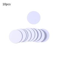 STEBCECE 10 Pcs Smart Card RFID T5577 125Khz EM4100 T5577 Chip Rewritable Waterproof 25mm Proximity Rewrite ID Coin Blanks Tags Sticker Label