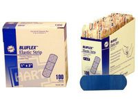 Bluflex(TM) Blue Elastic Strips, 100/box