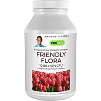 Andrew Lessman Friendly Flora Probiotic 180 Capsules – 10 Billion CFU, Comprehensive Blend of Five Probiotic Strains, Powerful Immune and Digestive Support. Probiotics for Women or Men