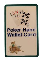 Poker Hand Wallet Card - Learn to Play Cards