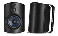 Polk Audio Atrium 5 Outdoor Speakers with Powerful Bass (Pair, Black) - All-Weather Durability | Broad Sound Coverage | Speed-Lock Mounting System