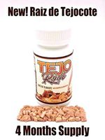 New! TejoRoot Raiz de Tejocote Root 4 Month Supply AlipoTecojote Supplement Guaranteed Pure Root Supplement 4 Meses Raiz de Tejocote-120 Count Root