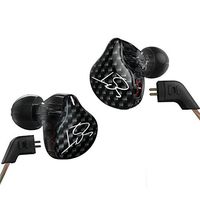 Dilvpoetry KZ ZST Dynamic Hybrid Dual Driver in Ear Earphones (Black Without Mic)