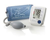 LifeSource Manual Inflation Upper Arm Blood Pressure Monitor with Automatic Digital Reading, Large Cuff (UA-705VL)