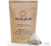 Purely Plants – Weight loss tea for woman - Appetite, Blood Sugar and Weight Control Herbal Blend -Green Tea, Chicory, Burdock, Cinnamon - Non GMO Organically Grown