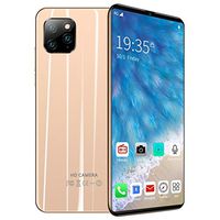 6.1 inch Smartphone Memory Card Slots - 1GRAM + Android 9.1 8GROM HD Camera Mobile Phone - Waterproof - Fingerprint Recognition - Dual SIM Card (158×72.5×7mm, Gold)