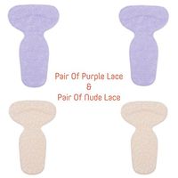 2 Pairs Back Heel Pads, Silicone, Gel, Slim Inserts Insoles Liners for Blister Prevention, Heel Pain Relief, Insoles to Improve Shoes Too Big for Women's High Heel, Shoes (Back Heel Insoles, Set A)