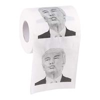 Harapu Donald Trump Toilet Paper, Highly Collectible Novelty Toilet Paper - Funniest Political Gag Gift - Donald Trump Kiss Prank Funny Joke Toilet Paper, 1 Roll