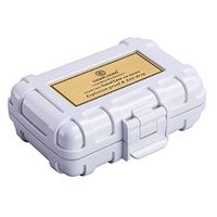 CIGARLOONG Cigar Accessories Case Cigar Cutter and Lighter Portable Travel Cigar Case(Color:White)