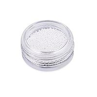 Nail Art,Putars Fashion Gold and Silver Nail Glitter Nail Beads Do Not Fade Metallic Decorat (Silver)