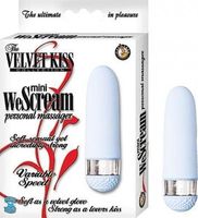 Holiday Gift Set Of Velvet Kiss Mini We Scream White And a box of Trojan ribbed condoms ( 3 condoms total in Package...
