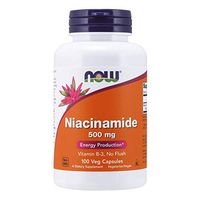 NOW Supplements, Niacinamide (Vitamin B-3) 500 mg, Energy Production*, 100 Capsules