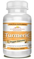 Turmeric Curcumin 1300mg with Bioperine for Optimal absorbtion 120 Veggie Capsules Non-GMO GMP-Certified