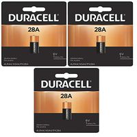 3x Duracell 28A 6V Battery Replacement for V4034PX, 4LR44,PX28A, 476AF, 476A