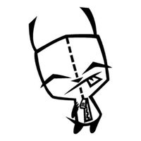 Invader Zim Happy Gir, Black, 12 Inch, Die Cut Vinyl Decal, For Windows, Cars, Trucks, Toolbox, Laptops, Macbook-virtually Any Hard Smooth Surface