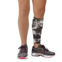 Zensah Calf/Shin Splint Compression Sleeve (singe sleeve), Tie Dye Titanium, Large/X-Large