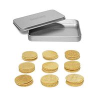 100 Pieces Pipe Screen Filters Brass Pipe Screens Home Decoration Gift Package Pipe Bowl Screens with Storage Box (3/4 Inch)