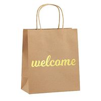 Welcome Bags for Wedding Guests - High Quality Kraft Paper Bags Bulk Perfect as Wedding Welcome Bags for Hotel Guests - Excellent to Present Wedding Favors for Guests (25-Pack)