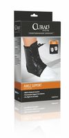 Curad Lace-Up Vinyl Ankle Support, X-Large