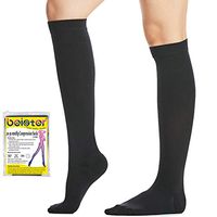 Beister Closed Toe Knee High Calf Compression Socks for Women & Men, Firm 20-30 mmHg Graduated Support for Varicose Veins, Edema, Flight, Pregnancy, Black, X-Large