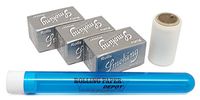 Bundle - 4 Items - Smoking Master Rolling Paper Rolls 3 Pack with RPD Kewl Tube
