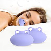 JIGAN Anti Snoring Devices, Mini Snore Silencer, Cute Soft Silicone Ventilator Stop Band to Helping Better Sleep for Women & Men - 2Pcs