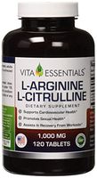 Vita Essentials Tablets, L-Arginine/l-Citruline, 1000 Mg, 120 Count