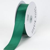 BBCrafts Hunter Green Satin Ribbon Single Face 5/8 inch 100 Yards