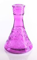 SALE NEW PURPLE LARGE PYRAMID VASE Hookah Shisha Narguile for Water Smoking Pipe