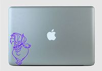 Ursula Smiling Vinyl Decal Sticker Black