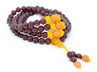 The Art of Cure Healing Jewelry & Mala meditation beads (108 beads on a strand) (garnet)