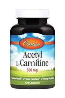 Carlson - Acetyl L-Carnitine, 500 mg, Cognitive Health, Brain Function & Energy Production, 120 Capsules
