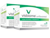 Visbiome - High Potency Probiotic, Unflavored Powder Packs, 450 Billion CFU Live Bacteria, Shipped in Styrofoam Cooler w Ice Packs and Temperature Monitoring Sensor, 60 Packets