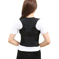 TiaoBug Unisex Adjustable Back Support Brace Upper Back Posture Corrector for Kids Adults (Large)