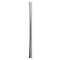 Stainless Steel Straw Large Pearl Colorful Reusable Metal Drinking Straws for Milk Tea Juice Straight Cold and Hot Drink (10mm,Silver)