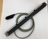 RJ21 Male Telco 24w RJ45 Patch Panel Cat 3 Cable for Cisco Voice VG224 PPS43 2m - 7 Ft.